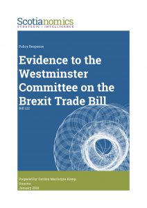 Read more about the article Evidence to the Westminster Committee on the Brexit Trade Bill