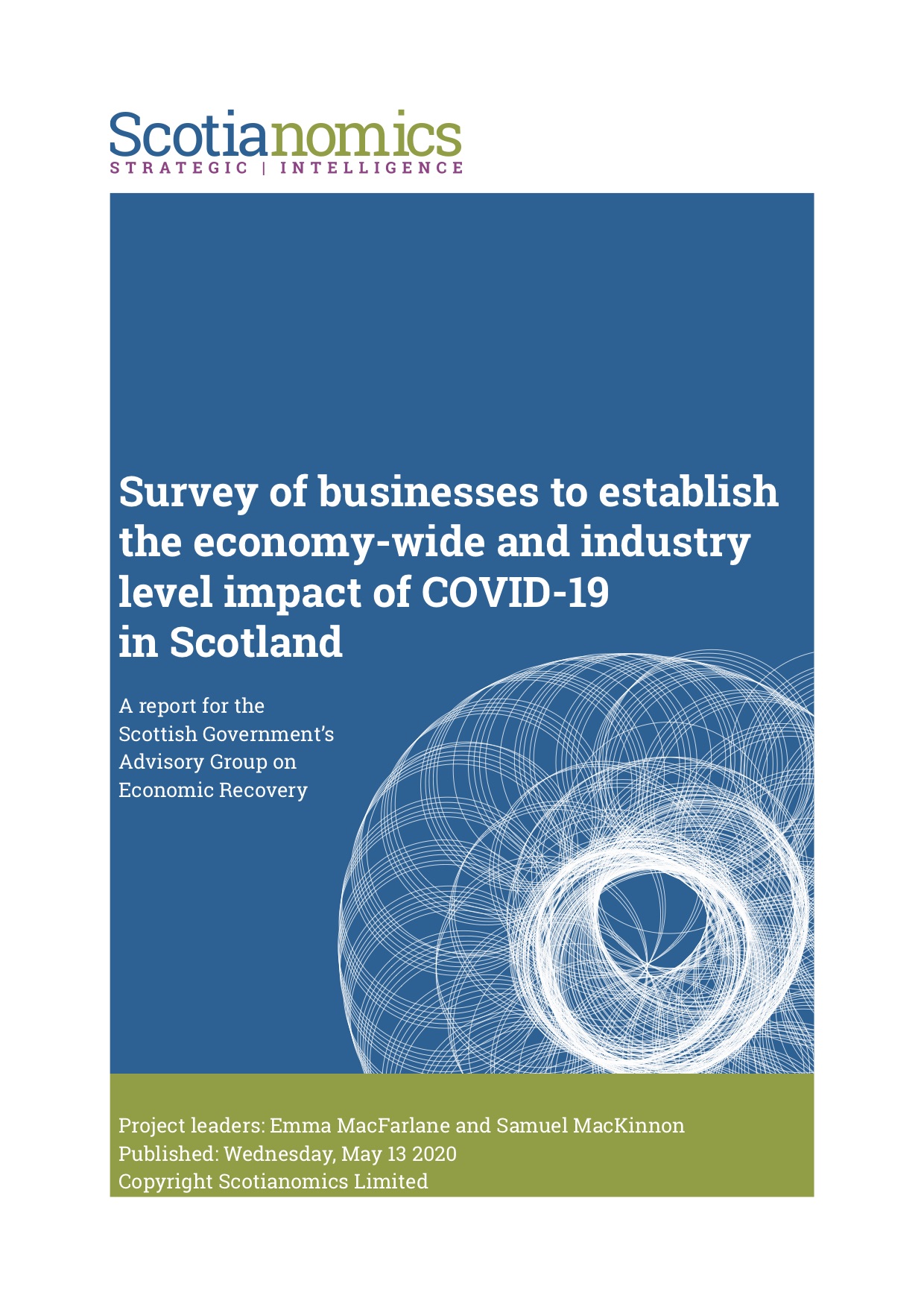 Read more about the article Survey of businesses to establish the economy-wide and industry level impact of COVID-19 in Scotland