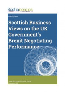 Read more about the article Scottish Business Views on the UK Government’s Brexit Negotiating Performance